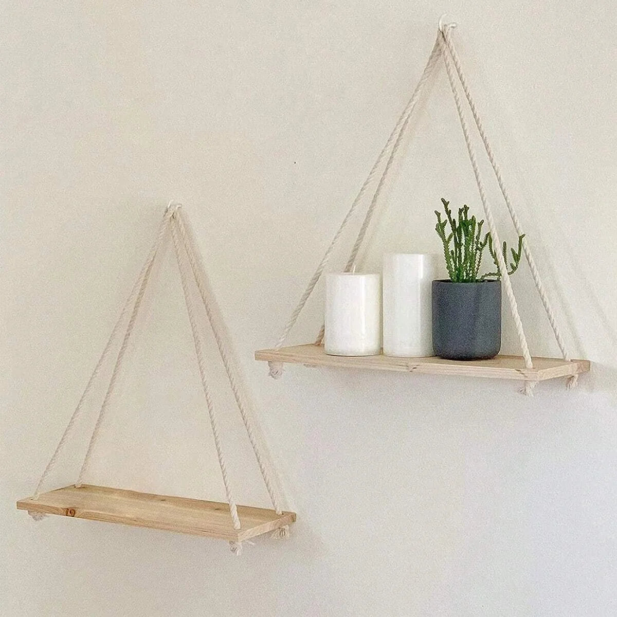 Wooden Swing Hanging Rope