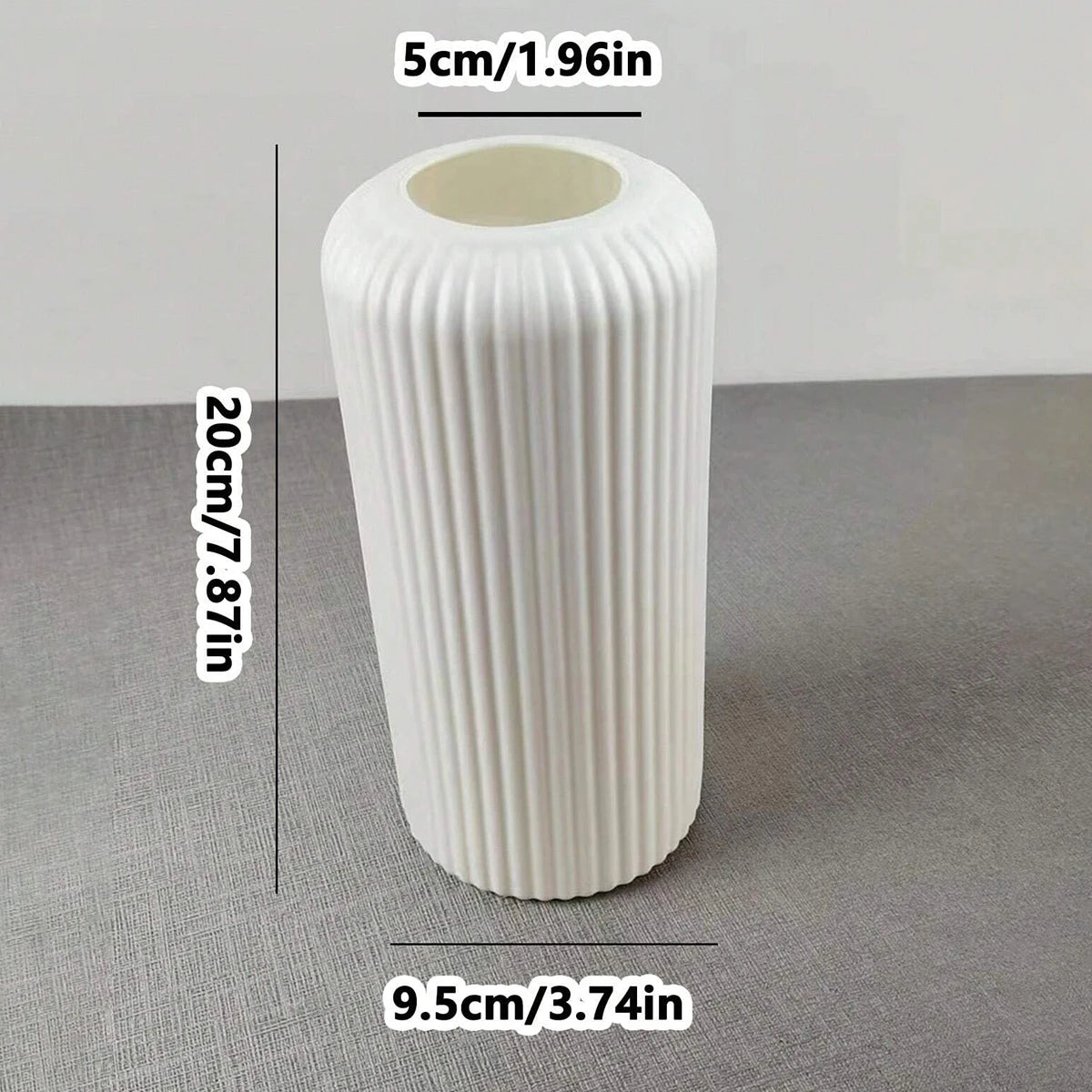 Striped Plastic Vase