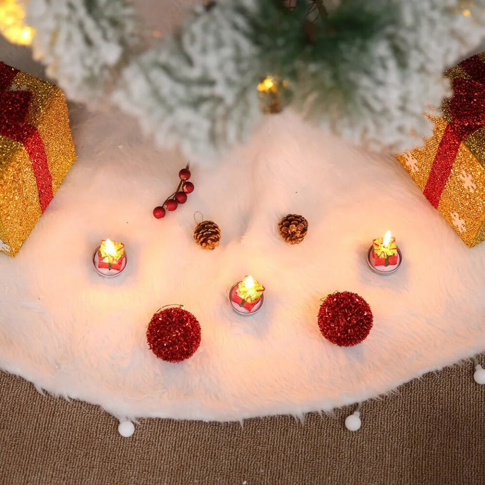 Christmas Tree Skirts Plush Mat