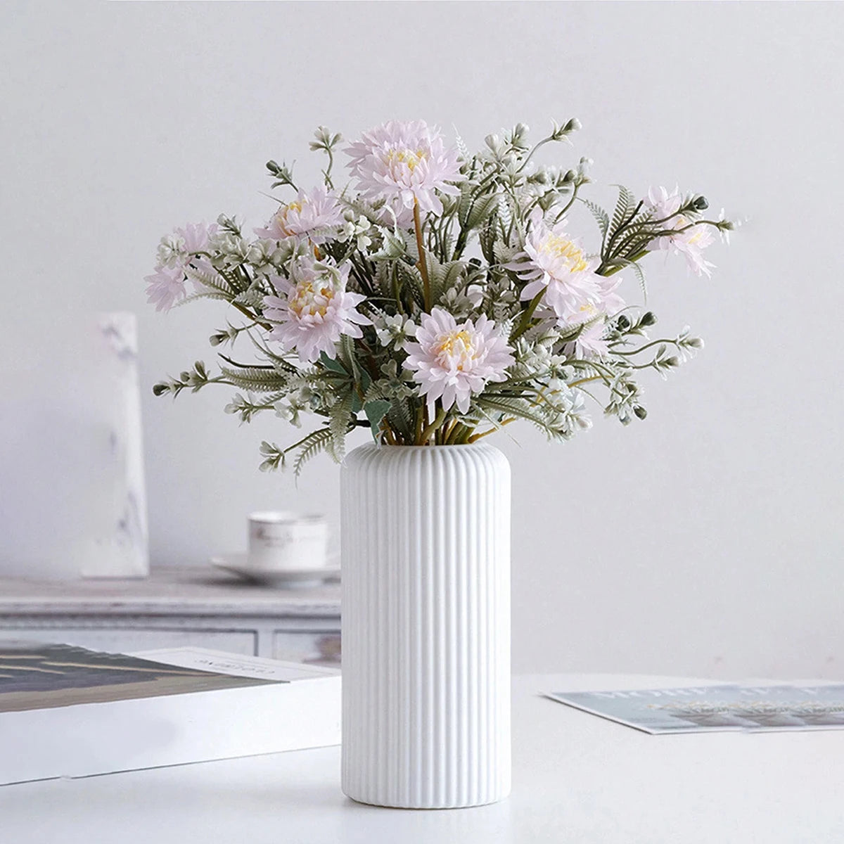 Striped Plastic Vase