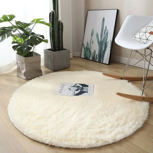 Plush Round Carpet