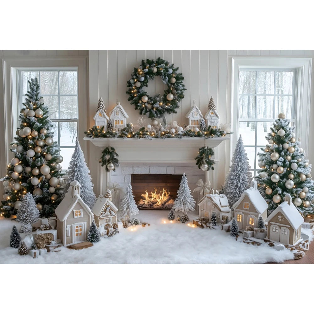 White Christmas Backdrops