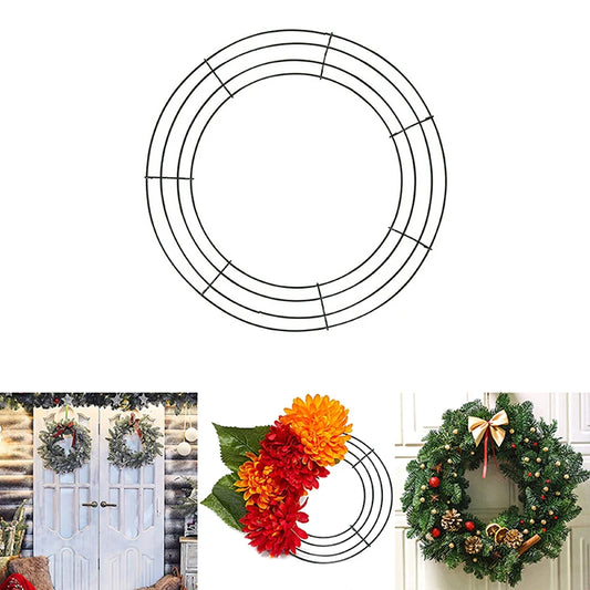 Metal Hoop Floral Wreath