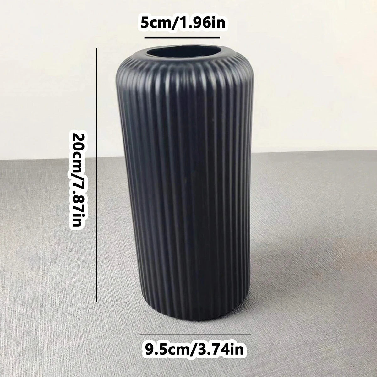 Striped Plastic Vase