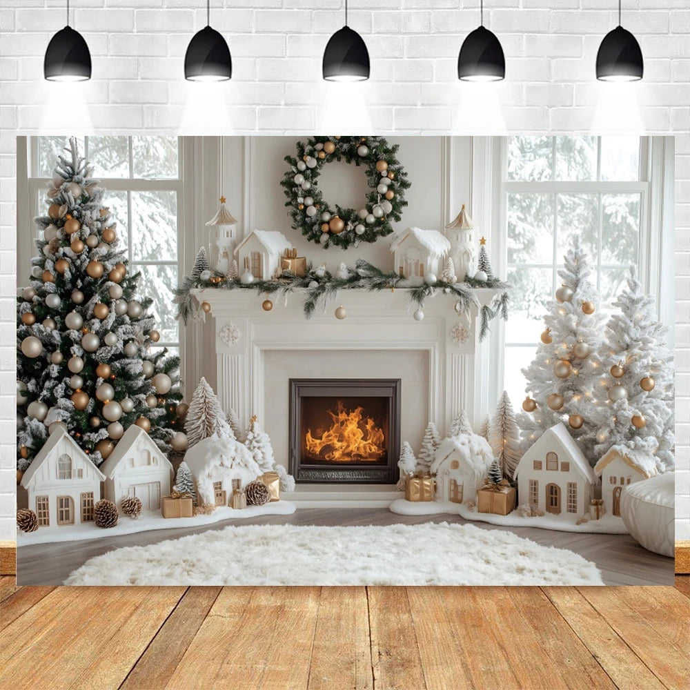 White Christmas Backdrops