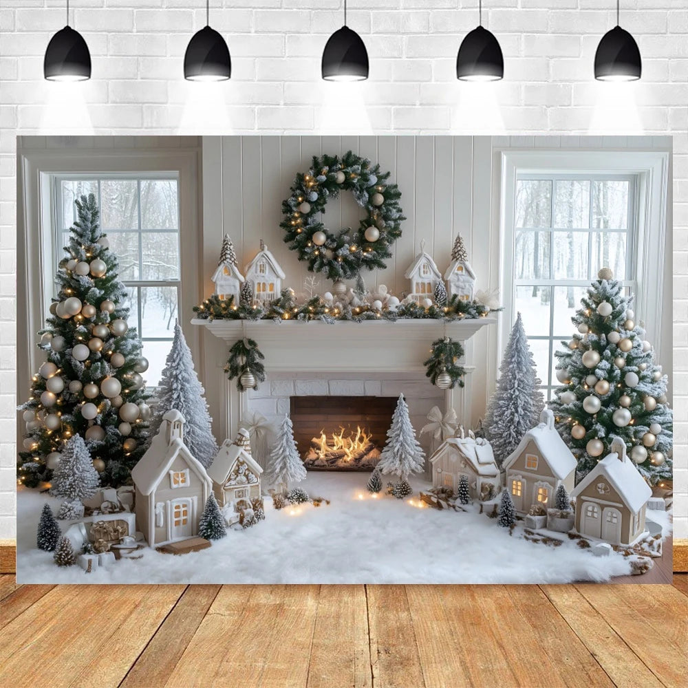 White Christmas Backdrops