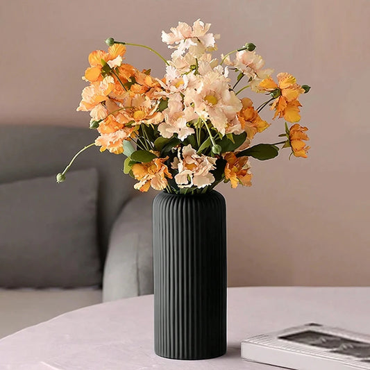 Striped Plastic Vase