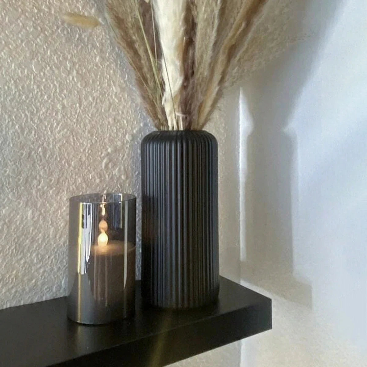 Striped Plastic Vase