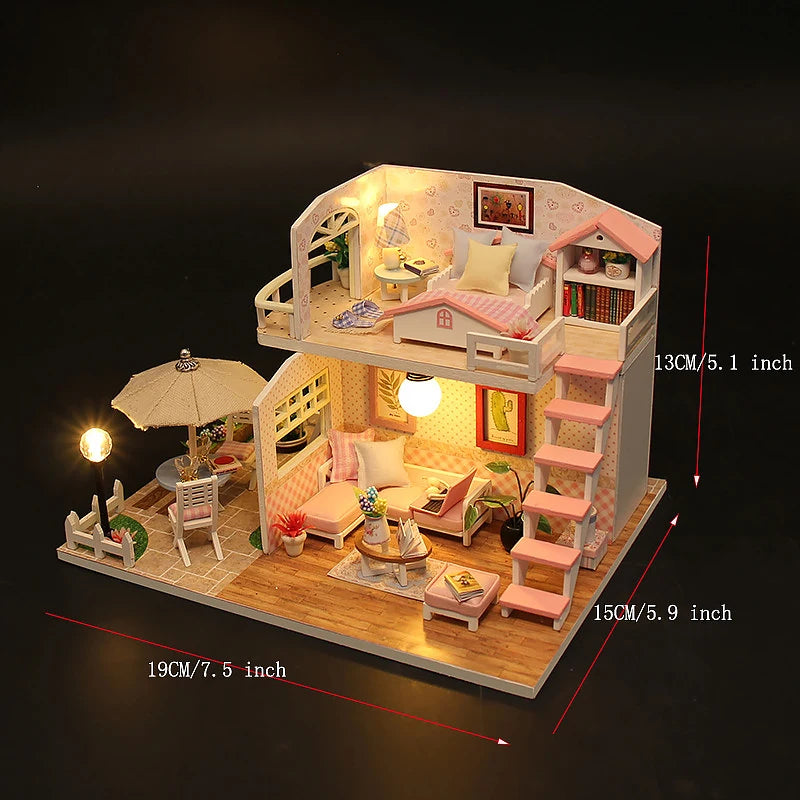 Wooden Miniature House